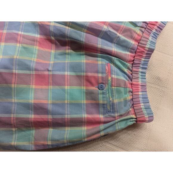 Pretty pastel plaid sport khulottes w/pockets by Koret Sports deadstock NWT, 18 - Picture 8 of 8